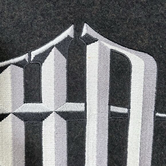 Vintage Harley Davidson Black Deep Pile Fleece V-Neck Sweatshirt Men's L 90s Y2K - Picture 9 of 9